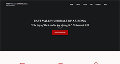 Desktop Screenshot of eastvalleychorale.org