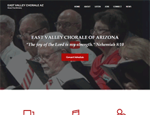 Tablet Screenshot of eastvalleychorale.org